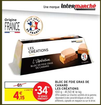 Bloc de Foie Gras de Canard Les Créations