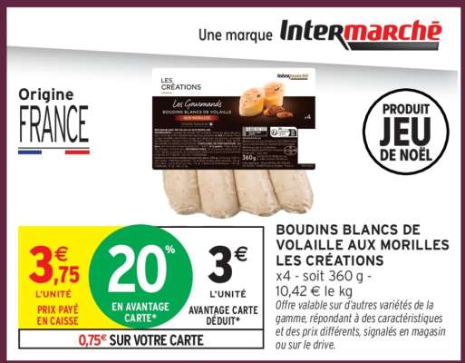 Boudins Blancs de Volaille aux Morilles Les Créations