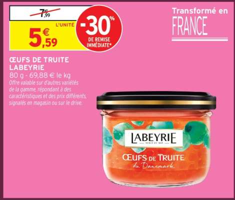 ŒUFS DE TRUITE LABEYRIE