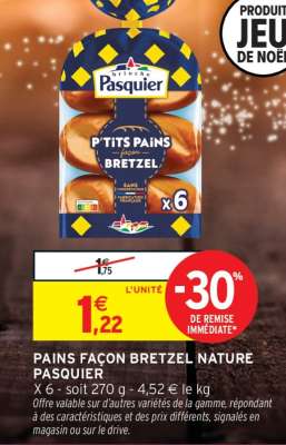 PAINS FAÇON BRETZEL NATURE PASQUIER