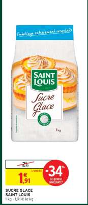 Sucre Glace Saint Louis