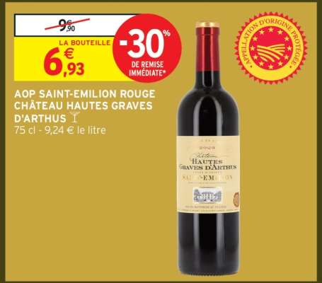 AOP Saint-Emilion Rouge Château Hautes Graves d'Arthus