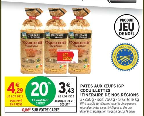 PÂTES AUX ŒUFS IGP COQUILLETTES ITINÉRAIRE DE NOS RÉGIONS