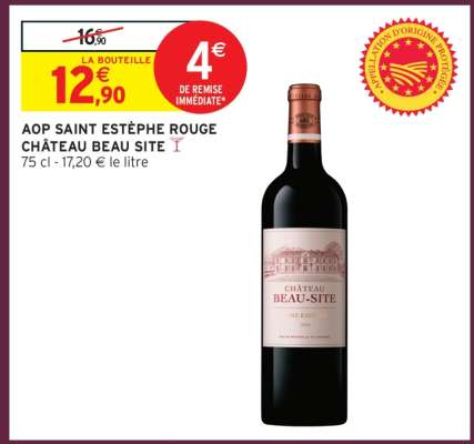 AOP Saint Estèphe Rouge Château Beau Site