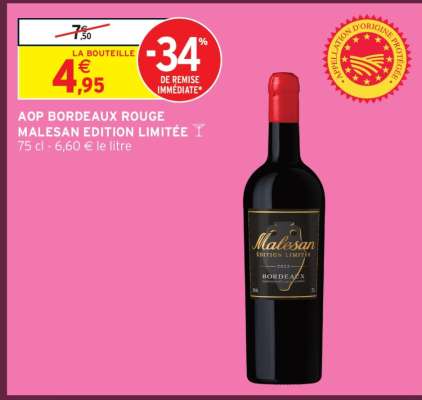 AOP Bordeaux Rouge Malesan Edition Limitée