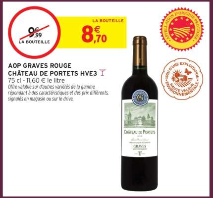 AOP Graves Rouge Château de Portets HVE3