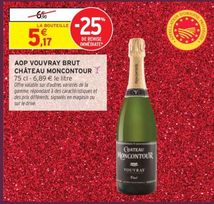 AOP VOUVRAY BRUT CHÂTEAU MONCONTOUR