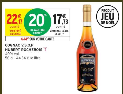 COGNAC V.S.O.P HUBERT ROCHEBOIS