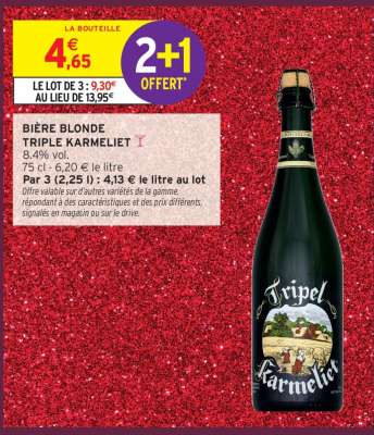 BIÈRE BLONDE TRIPLE KARMELIET