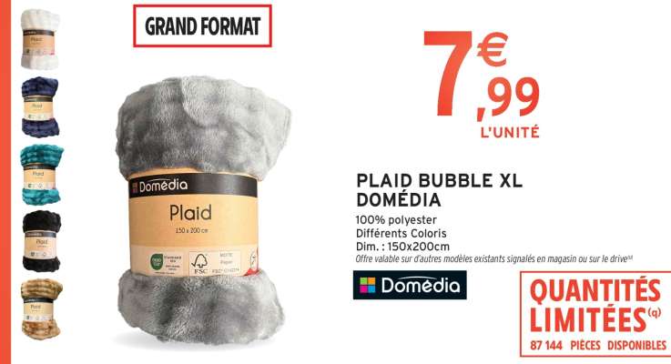 PLAID BUBBLE XL DOMÉDIA