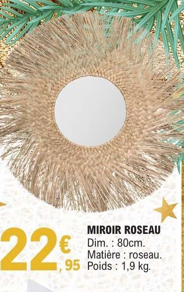 MIROIR ROSEAU