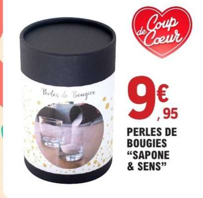 PERLES DE BOUGIES “SAPONE & SENS”