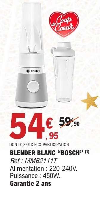 Blender Blanc 'Bosch'