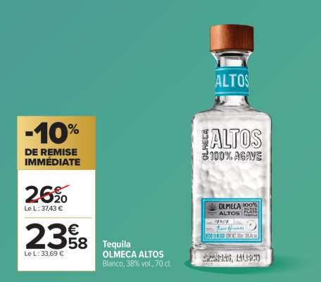 Tequila OLMECA ALTOS