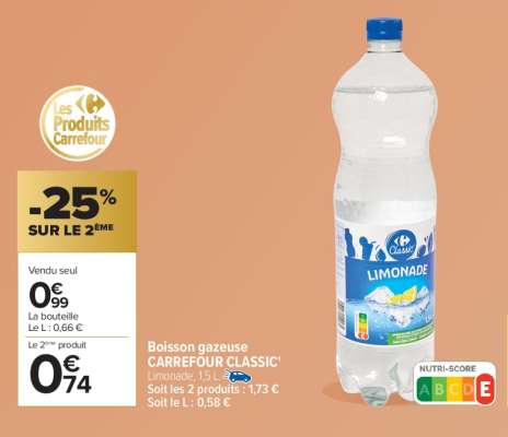 Boisson gazeuse CARREFOUR CLASSIC’