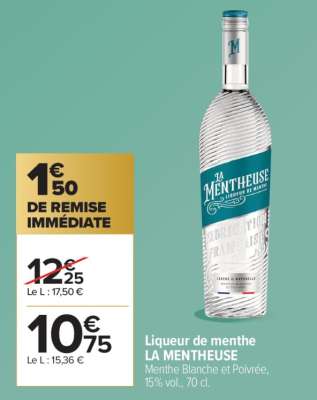 LIQUEUR DE MENTHE LA MENTHEUSE