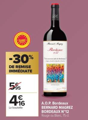A.O.P. Bordeaux BERNARD MAGREZ BORDEAUX N°12
