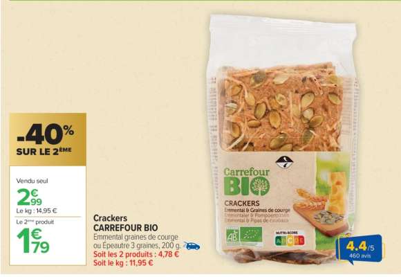 Crackers CARREFOUR BIO