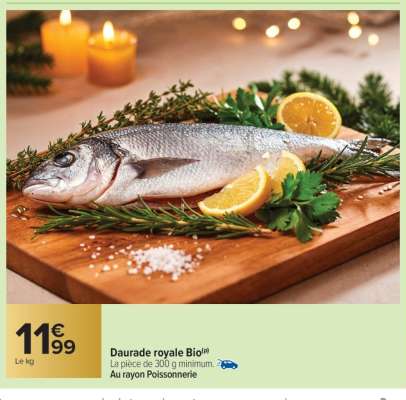 Daurade royale Bio