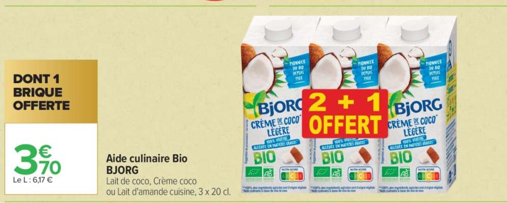AIDE CULINAIRE BIO 'BJORG'