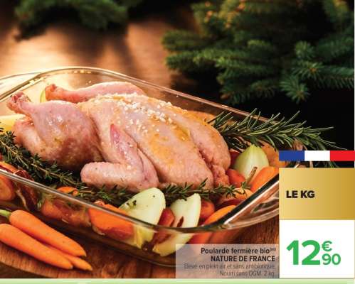 Poularde fermière bio