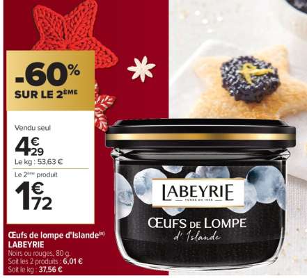 Œufs de lompe d'Islande LABEYRIE