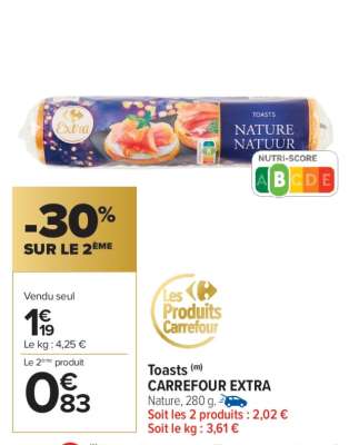 Toasts CARREFOUR EXTRA
