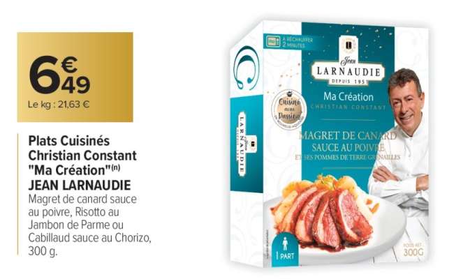 Plats Cuisinés Christian Constant 'Ma Création'