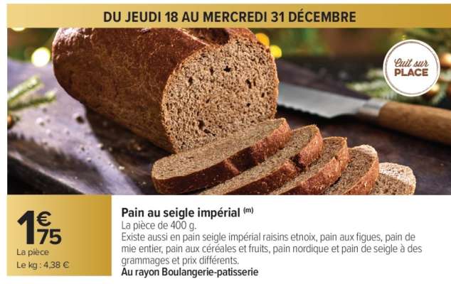 Pain au seigle impérial