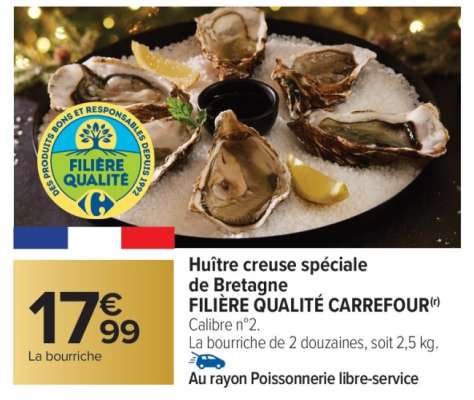 Huître creuse spéciale de Bretagne