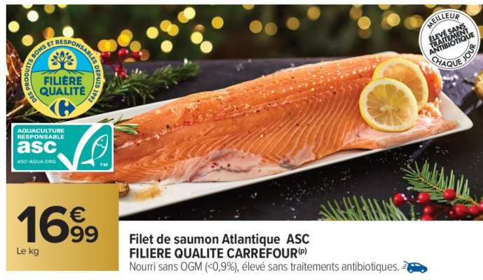 Filet de saumon Atlantique ASC