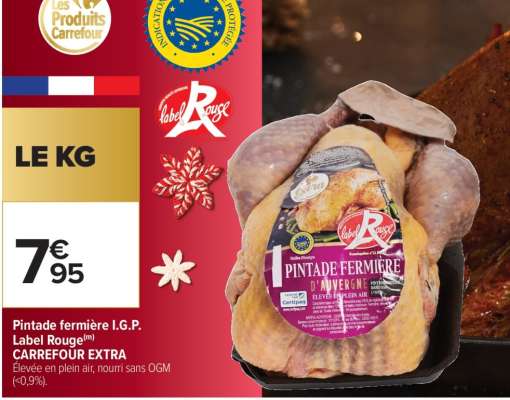 Pintade fermière I.G.P. Label Rouge