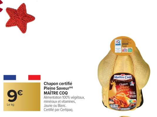 CHAPON CERTIFIÉ PLEINE SAVEUR "MAÎTRE COQ"