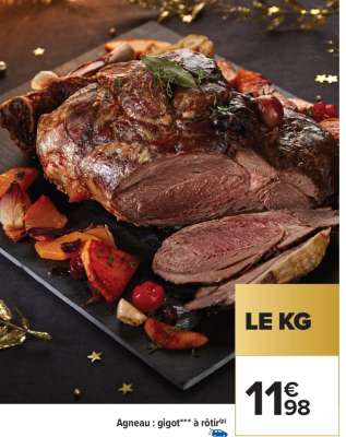Agneau : gigot*** à rôtir