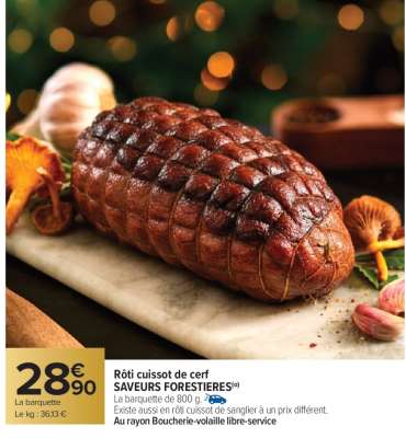 Rôti cuissot de cerf