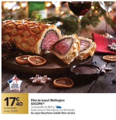 Filet de boeuf Wellington SOCOPA