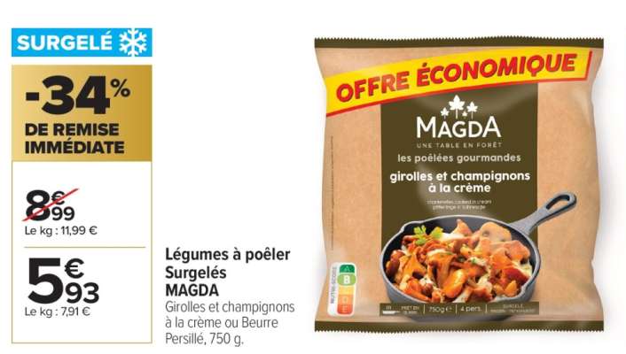 Légumes à poêler Surgelés MAGDA