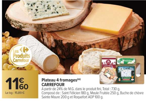 Plateau 4 fromages