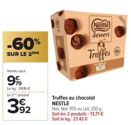 Truffes au chocolat NESTLE