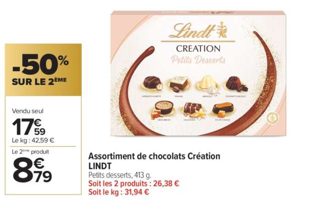 Assortiment de chocolats Création LINDT