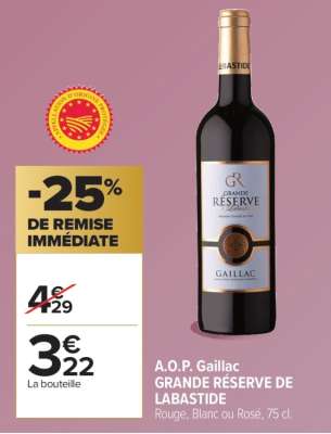 A.O.P. Gaillac GRANDE RÉSERVE DE LABASTIDE