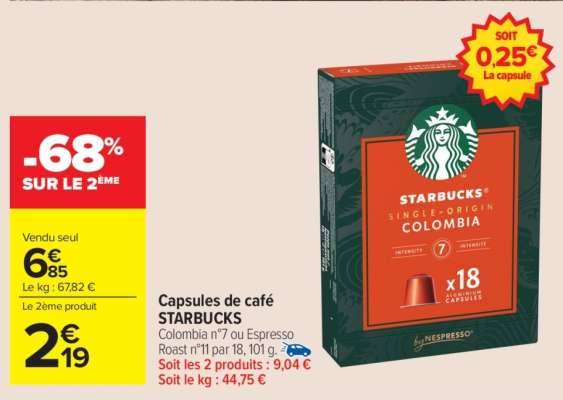 Capsules De Café Starbucks