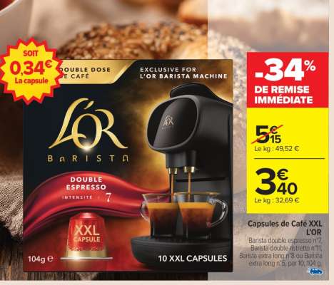Capsules de Café XXL L'OR