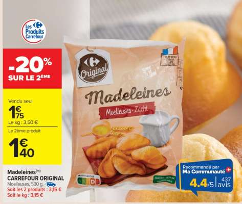 Madeleines CARREFOUR ORIGINAL