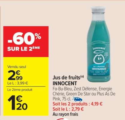 Jus de Fruits 'Innocent'