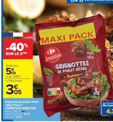 Grignottes de poulet rôties «Maxi Pack»