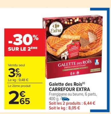 GALETTE DES ROIS CARREFOUR EXTRA