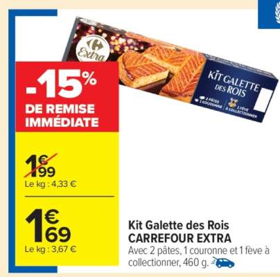 Kit Galette des Rois CARREFOUR EXTRA