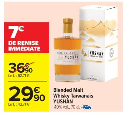 Blended Malt Whisky Taïwanais YUSHAN