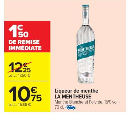 LIQUEUR DE MENTHE LA MENTHEUSE